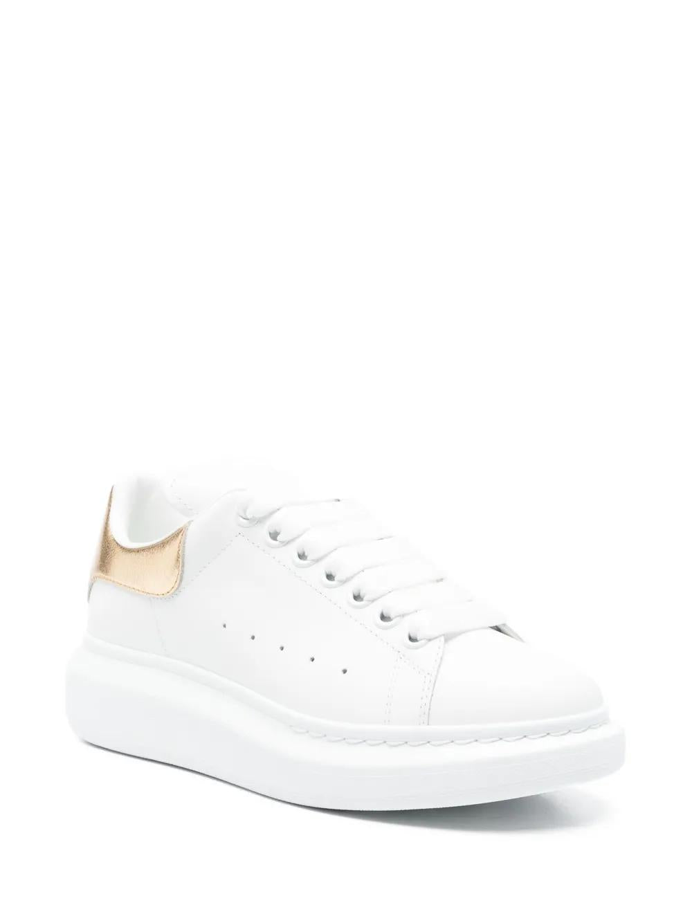 ALEXANDER MCQUEEN Oversized Leather Low Top Sneakers for Women - FW25