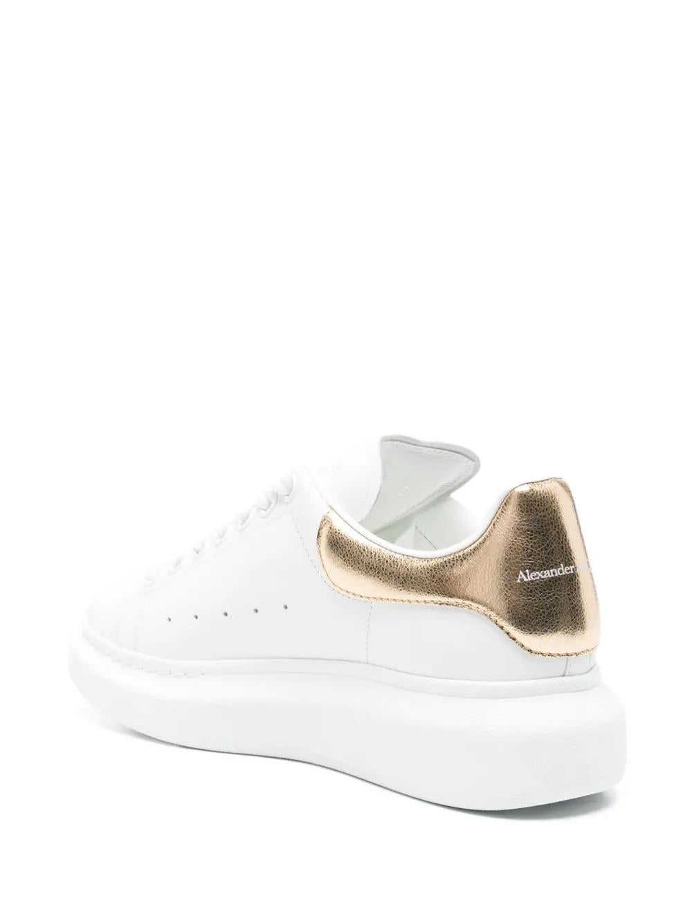 ALEXANDER MCQUEEN Oversized Leather Low Top Sneakers for Women - FW25