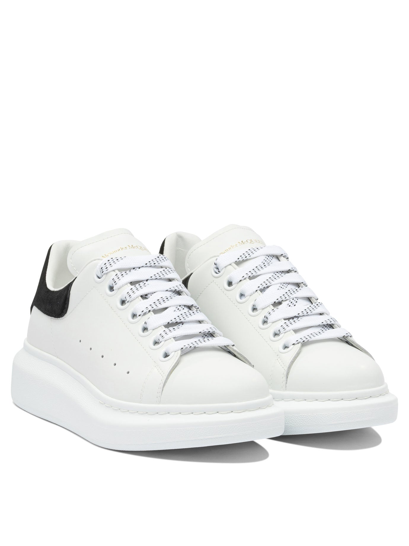 ALEXANDER MCQUEEN Leather Chunky Sneaker with Additional Lace Set
