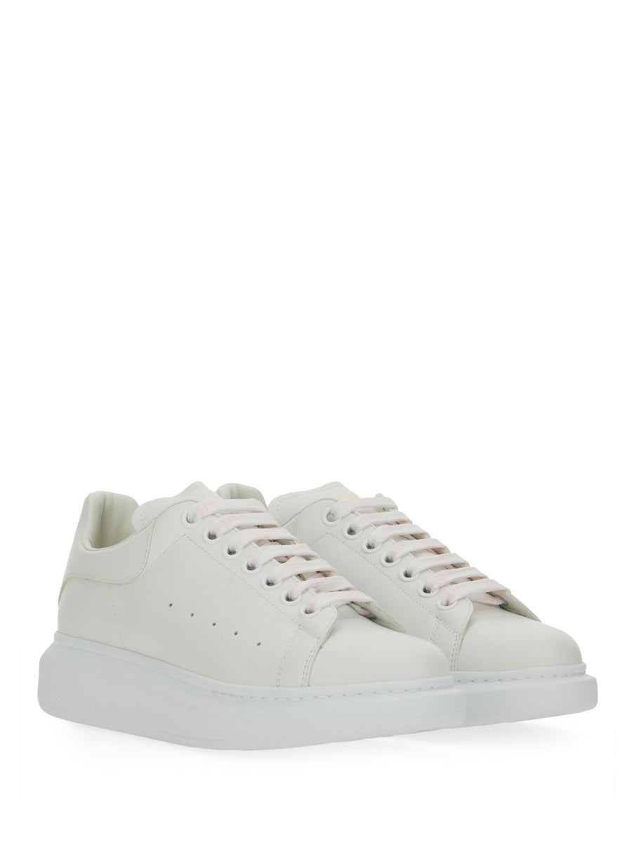 ALEXANDER MCQUEEN Leather Sneakers with Chunky Rubber Sole
