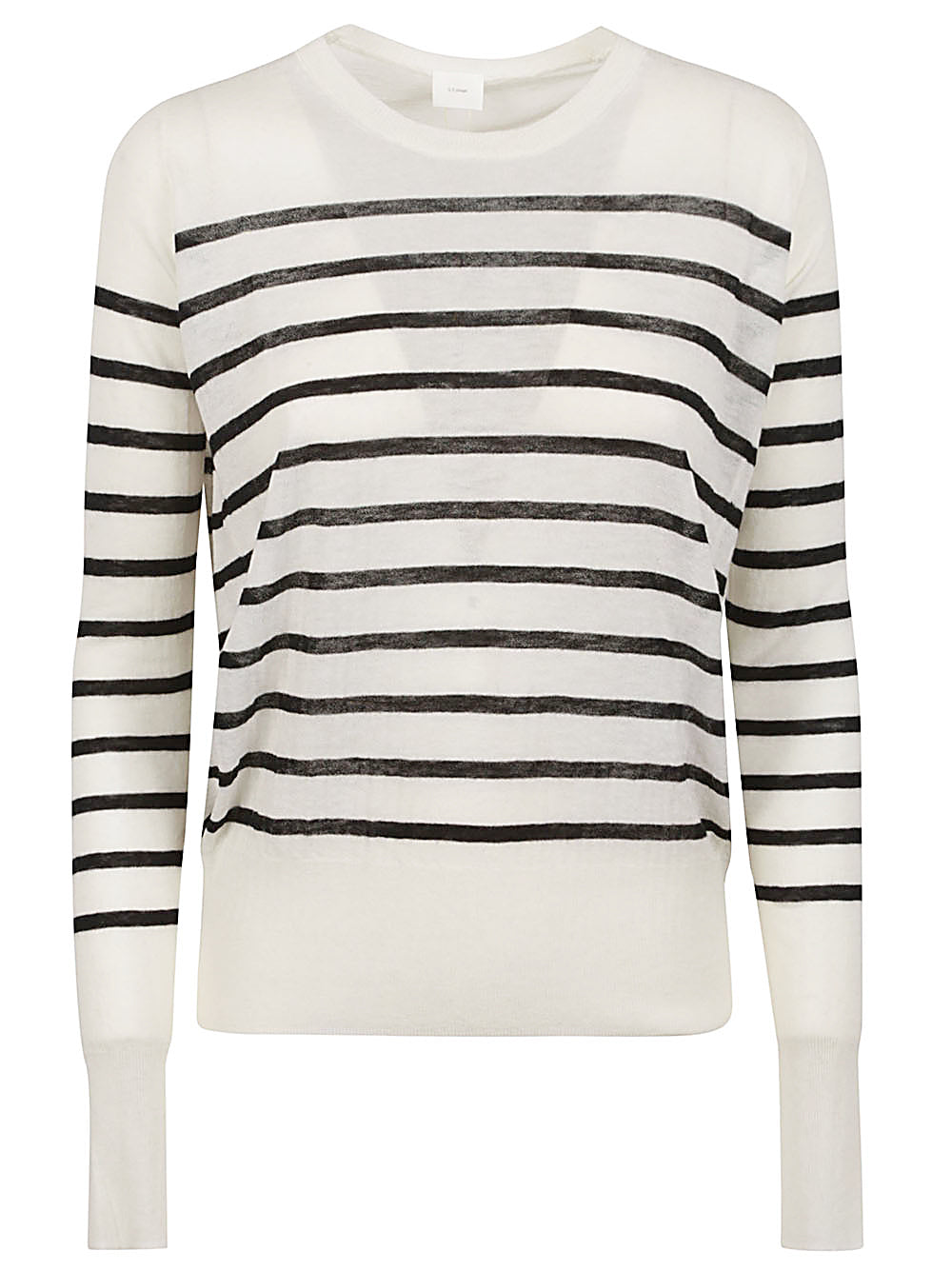 CT PLAGE Wool Striped Crew Neck Sweater