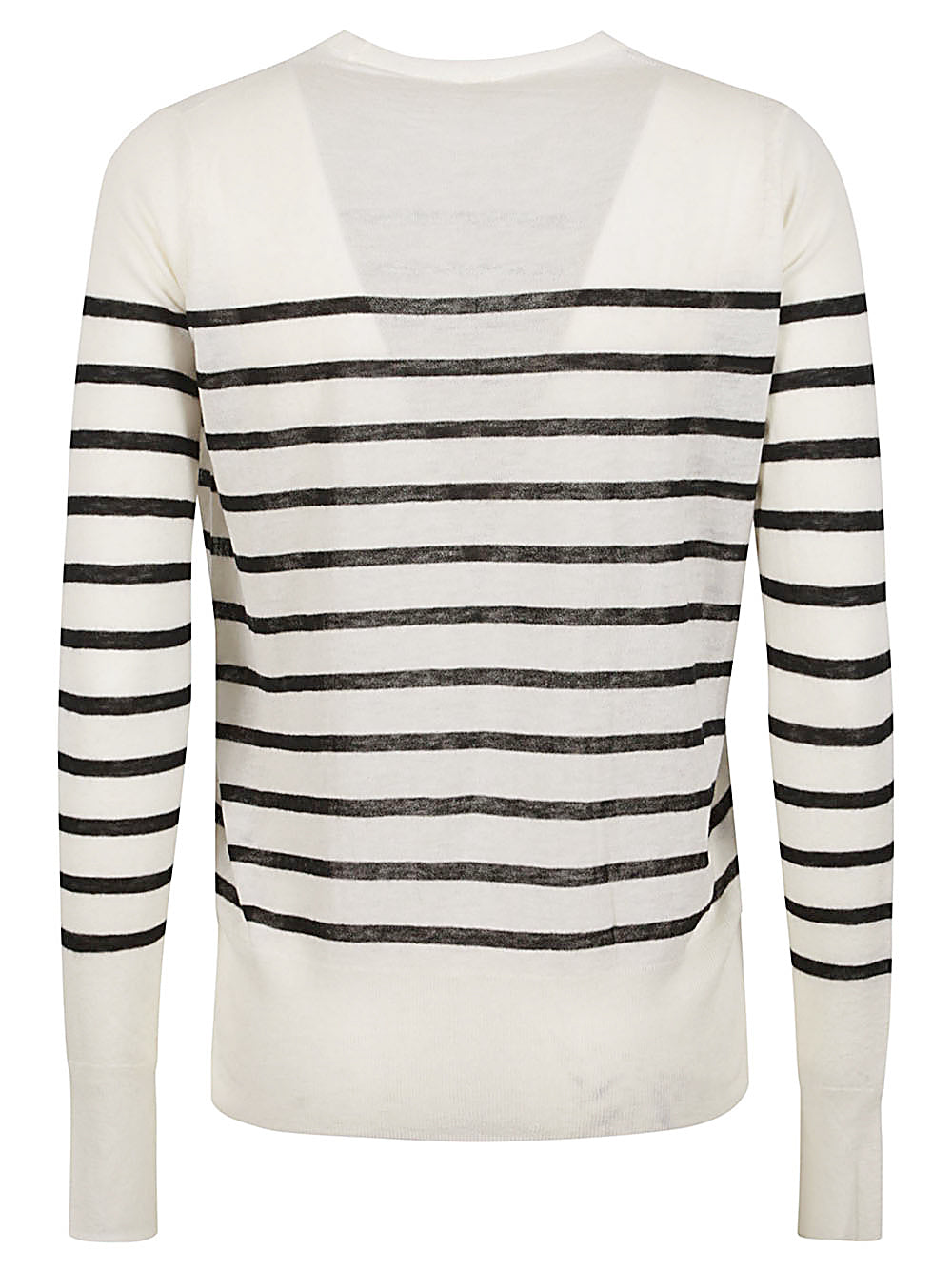 CT PLAGE Wool Striped Crew Neck Sweater