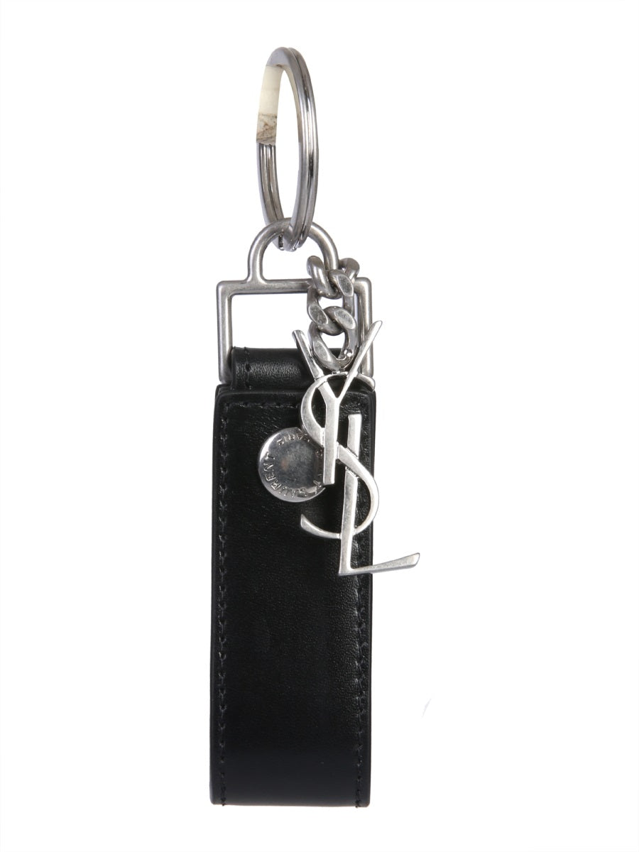 SAINT LAURENT Monogram Key Holder - Mini