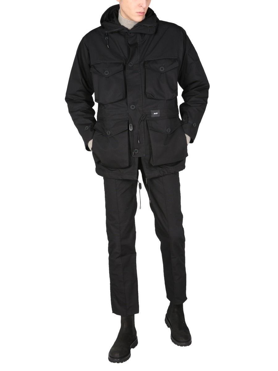 ARKAIR Men's Logo Button Front Closure Trousers