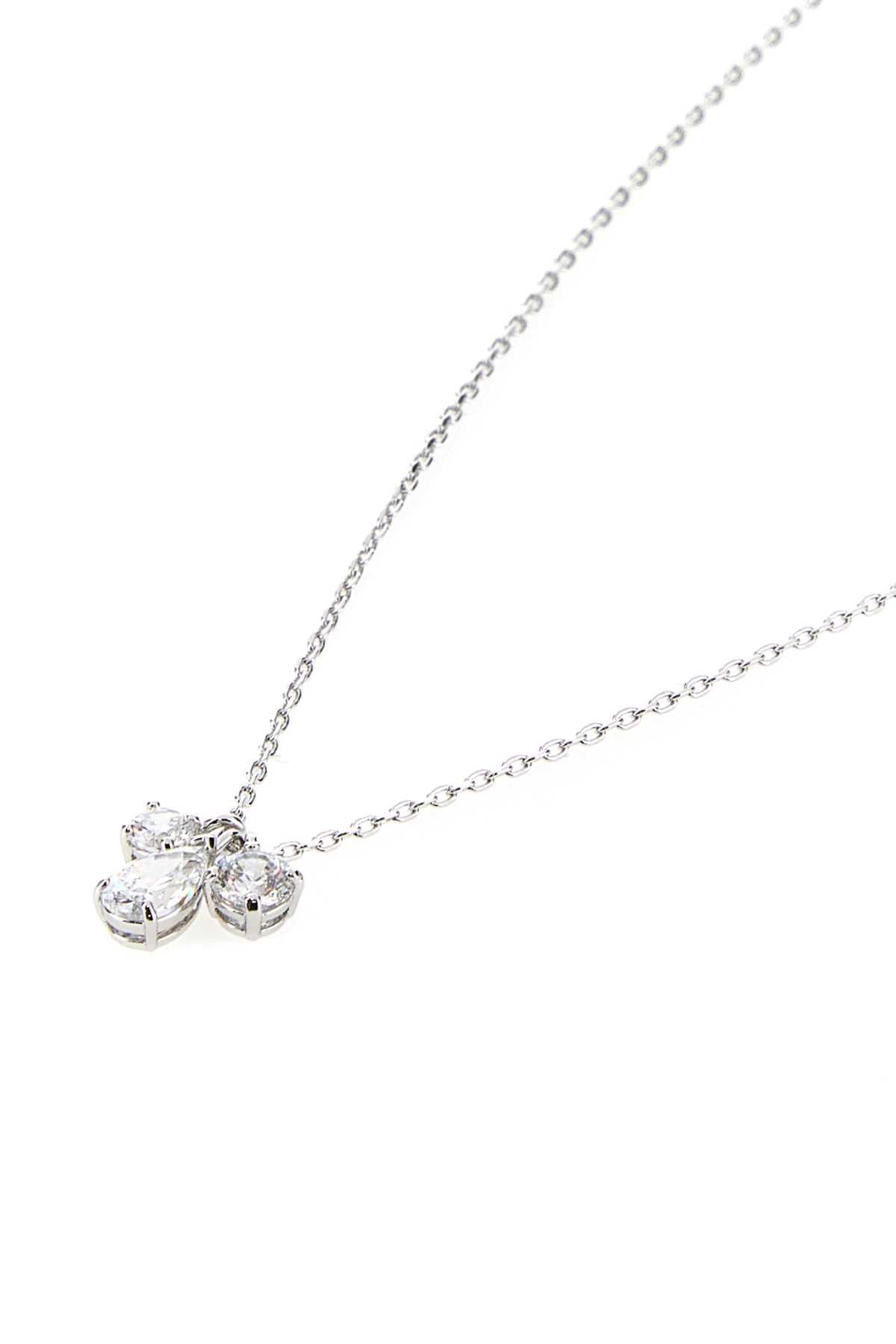 SWAROVSKI Elegant Silver Metal Necklace