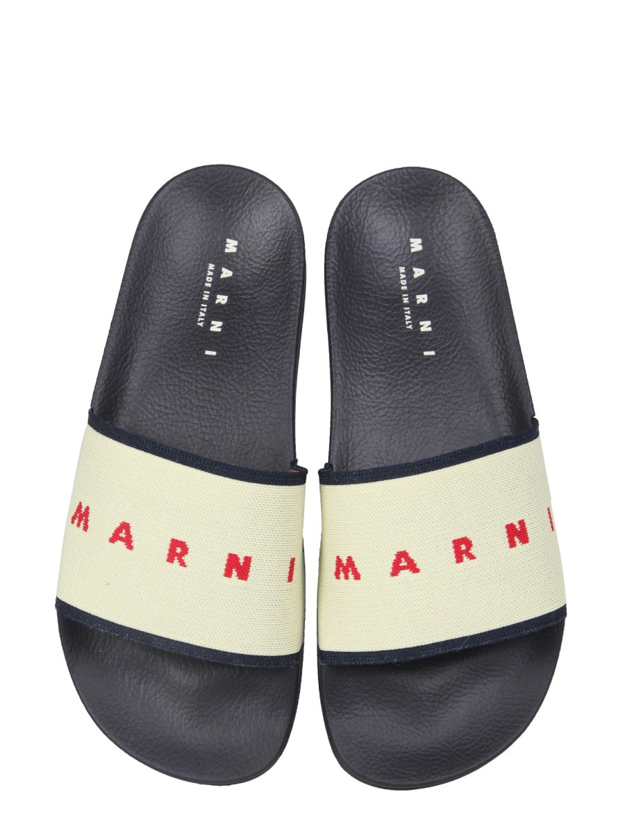 MARNI Logo Slide Sandals for Women - 3 cm Sole Height