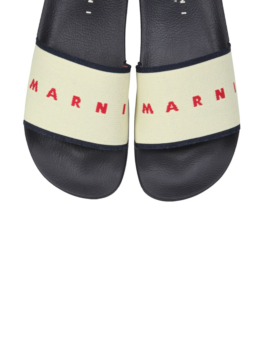 MARNI Logo Slide Sandals for Women - 3 cm Sole Height