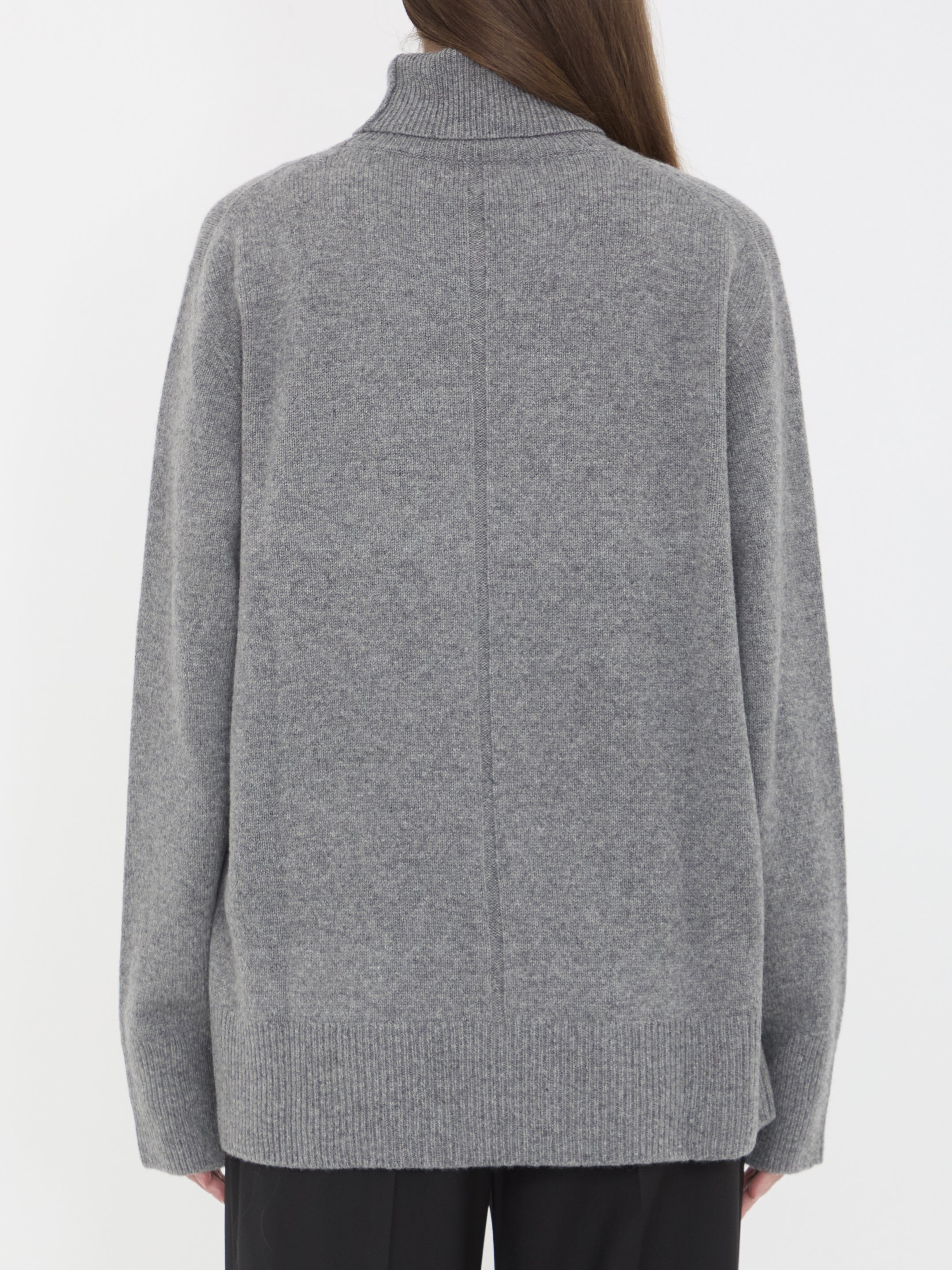 THE ROW Wool and Cashmere Turtleneck Sweater - Regular Fit