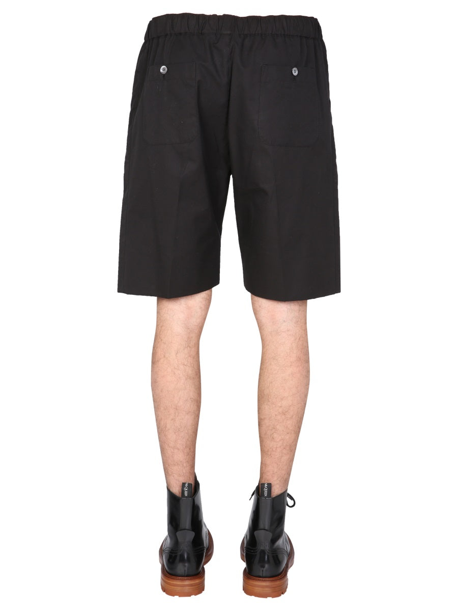 ALEXANDER McQUEEN Gabardine Bermuda Shorts for Men