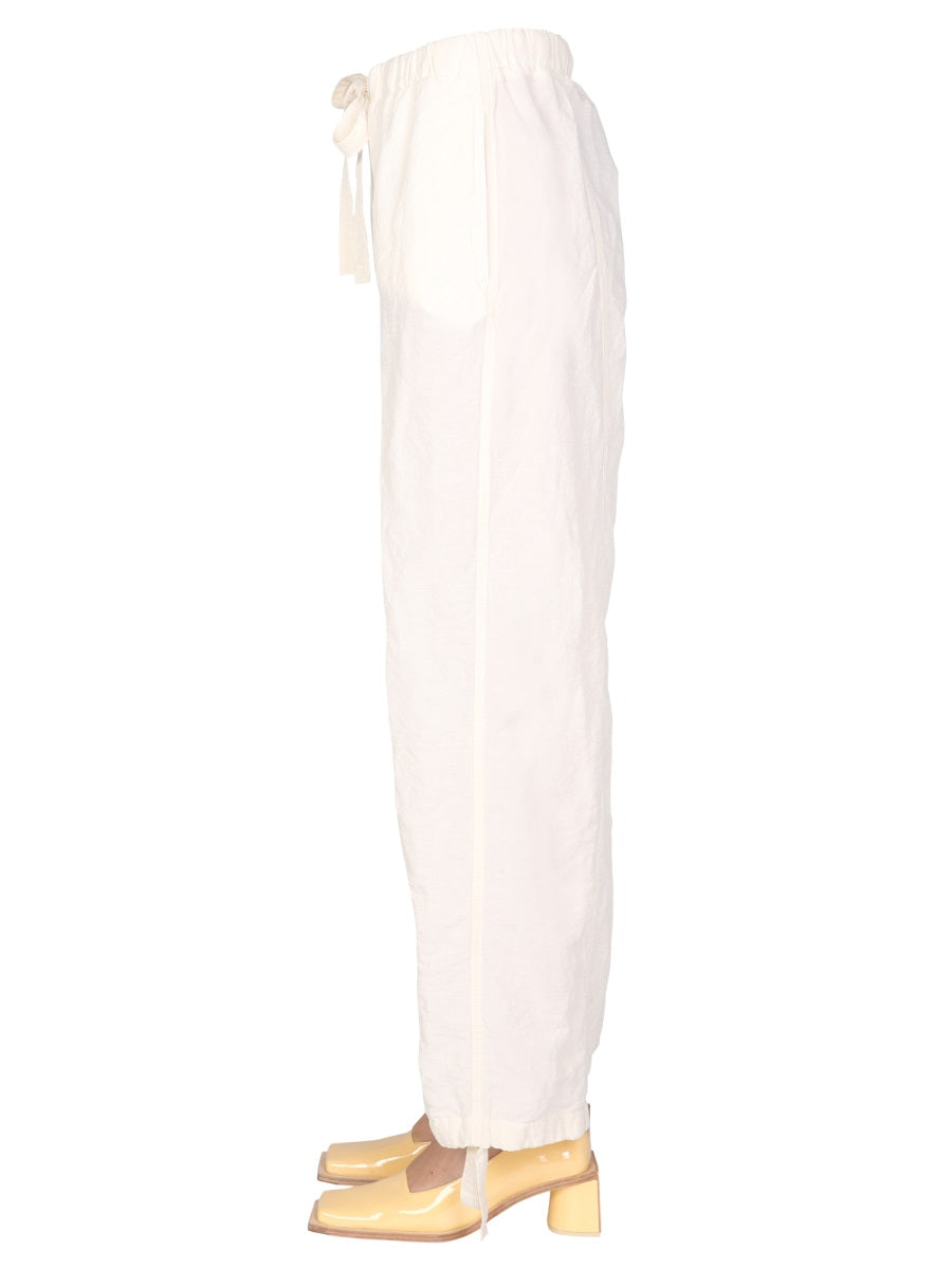 JIL SANDER Drawstring Trousers with Regular Waist