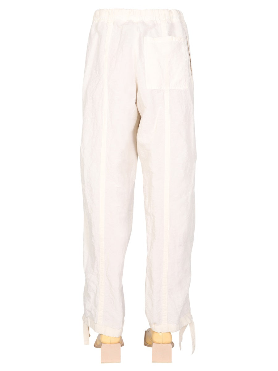 JIL SANDER Drawstring Trousers with Regular Waist