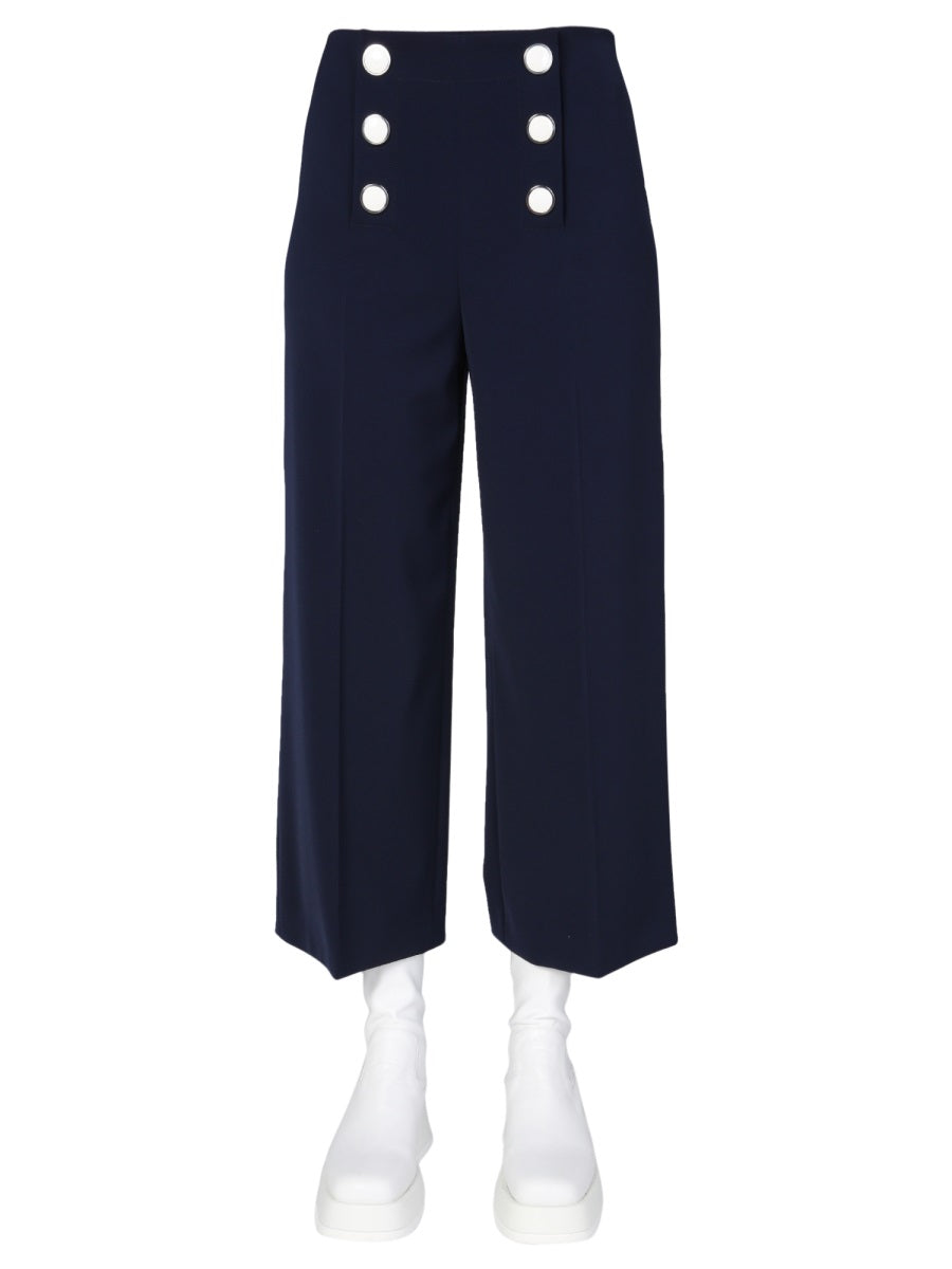 BOUTIQUE MOSCHINO Wide Leg Trousers for Women - SS22 Collection