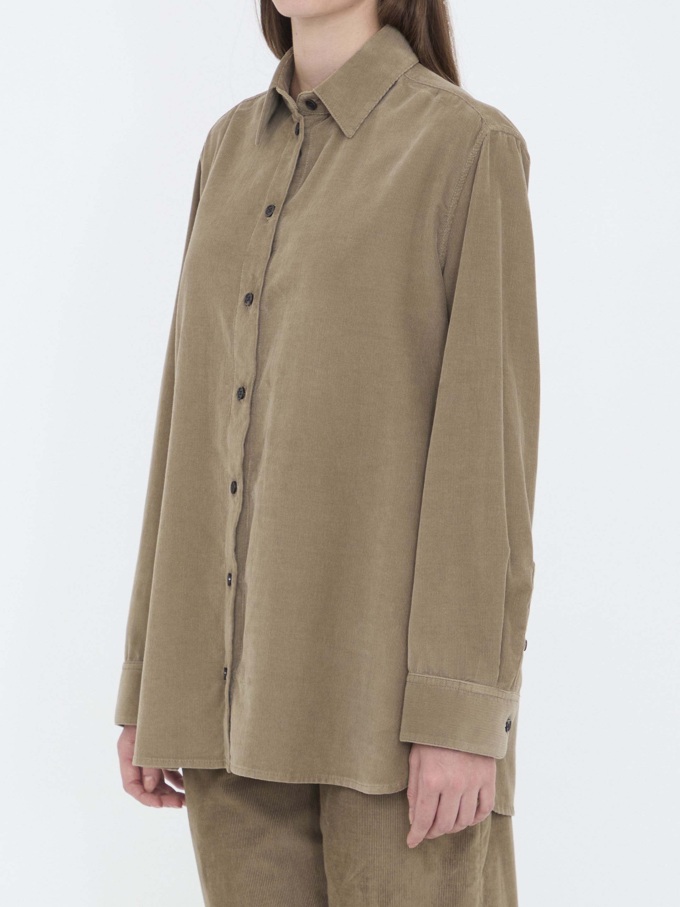 THE ROW Classic Corduroy Shirt for Women - Regular Fit