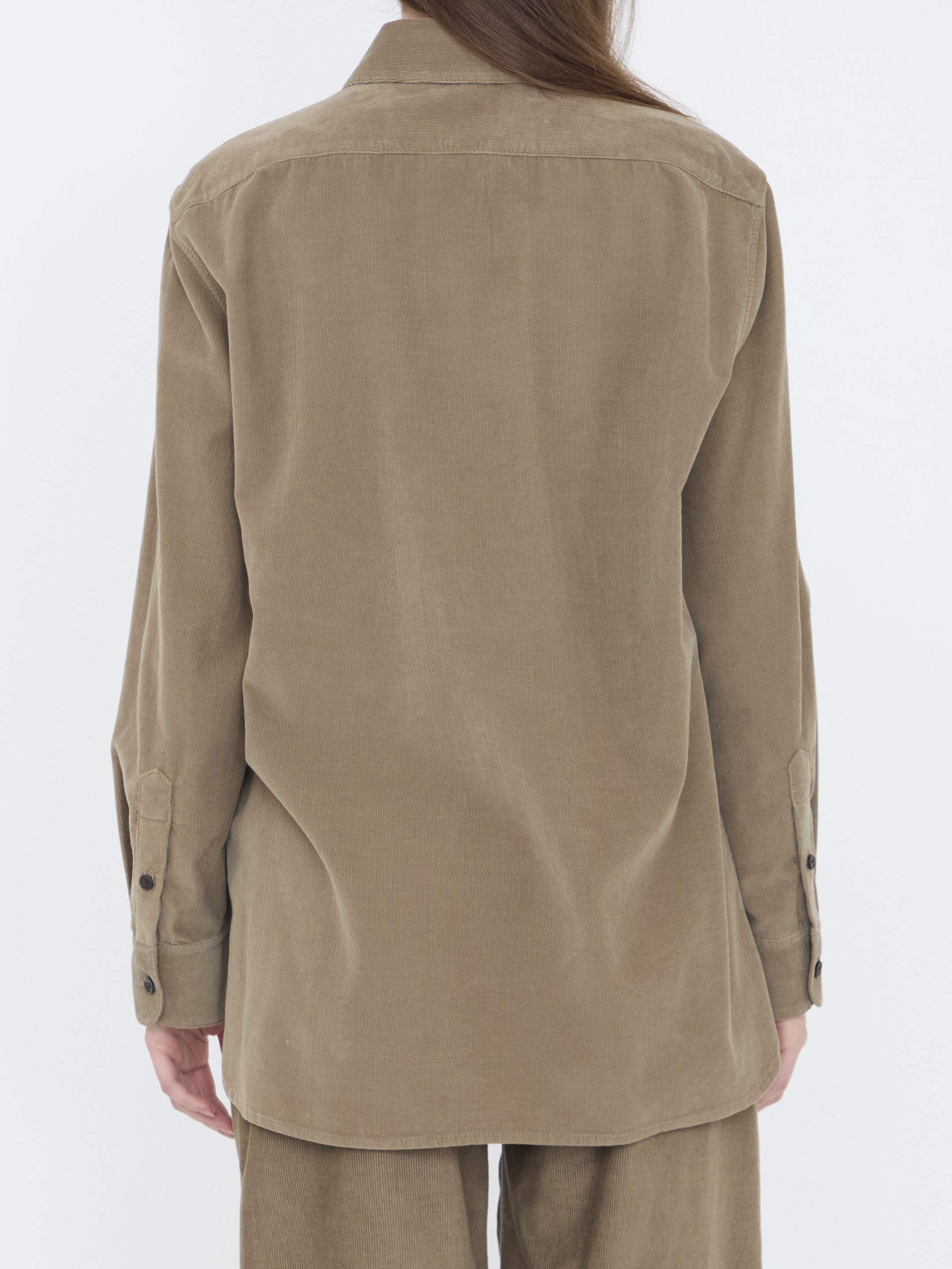 THE ROW Classic Corduroy Shirt for Women - Regular Fit