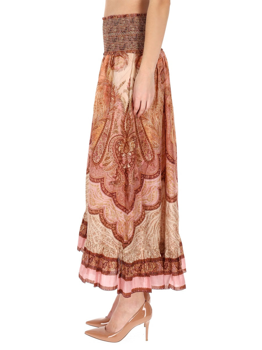 ZIMMERMANN Wanderlust Silk Maxi Skirt