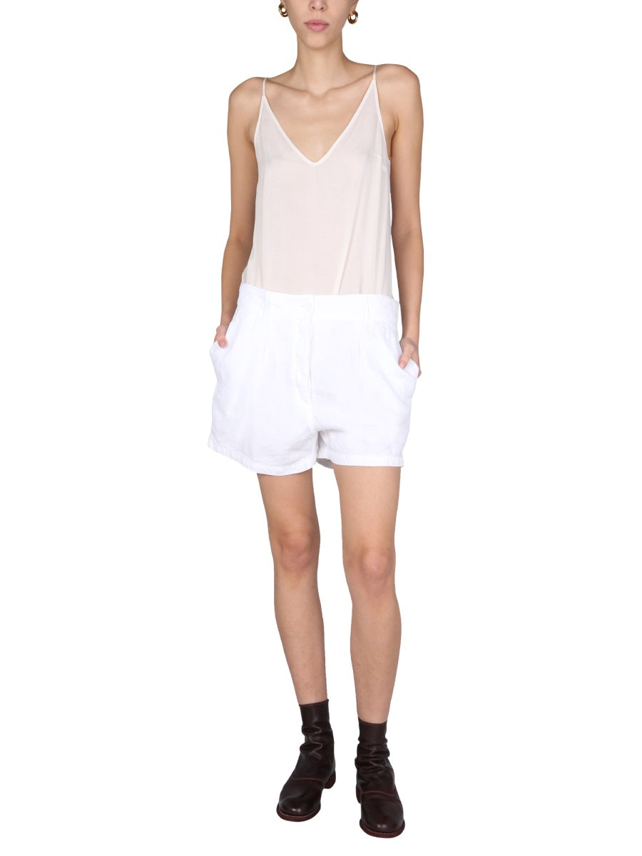 ASPESI Wide Leg Mini Shorts for Women