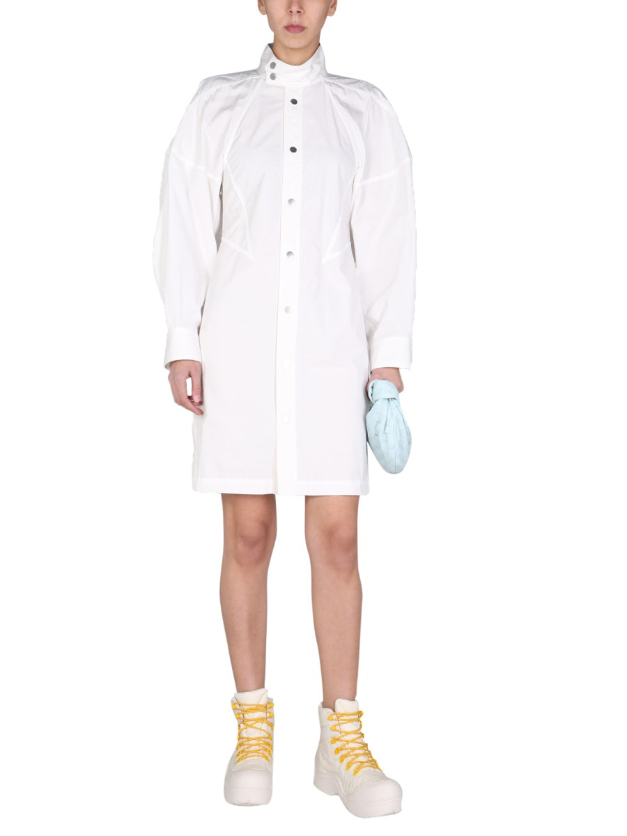 BOTTEGA VENETA High Neck Dress with Button Detailing