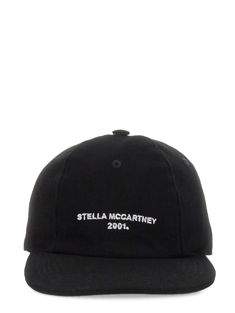 STELLA McCARTNEY Embroidered Logo Baseball Hat with Hard Visor