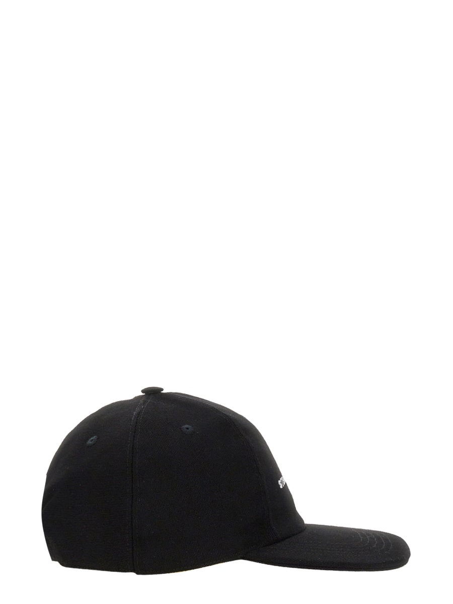 STELLA McCARTNEY Embroidered Logo Baseball Hat with Hard Visor