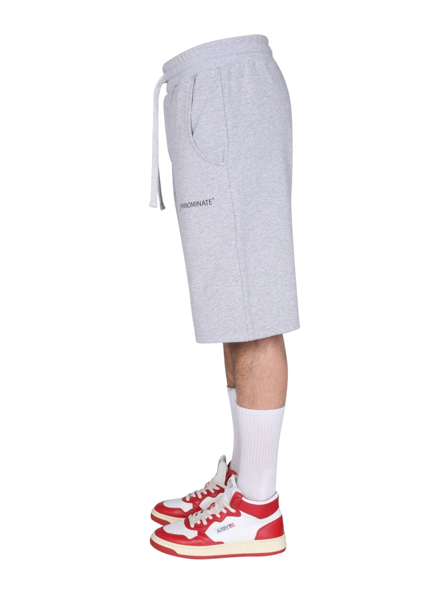 HINNOMINATE Mini Logo Elastic Waist Bermuda Shorts