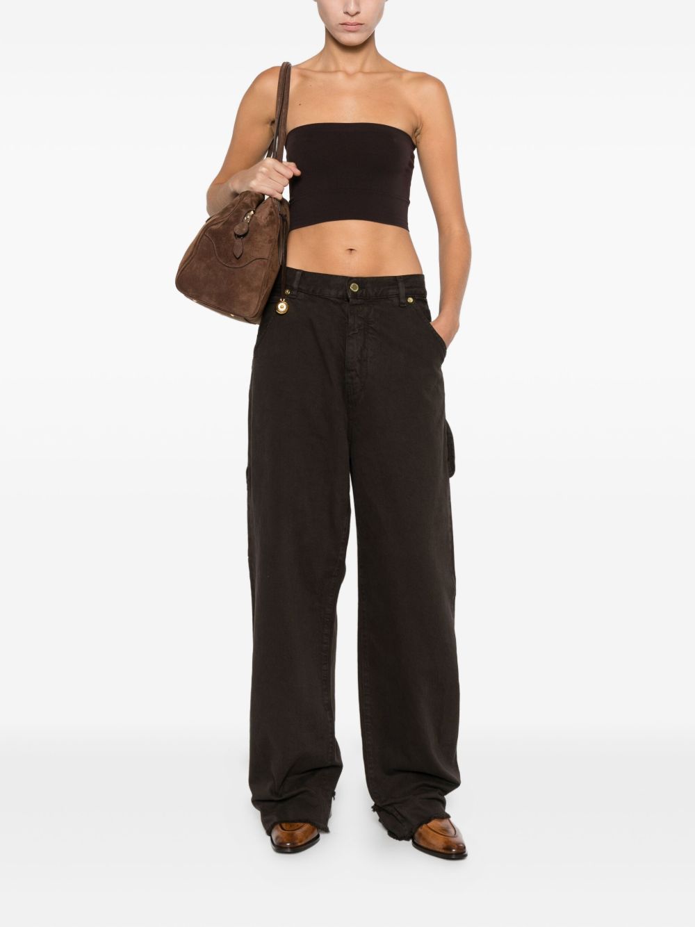 WOLFORD Cropped Seamless Strapless Top for Women