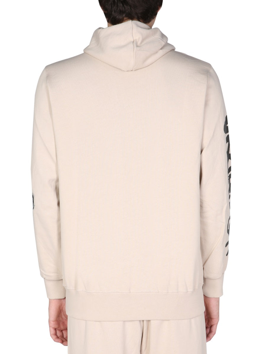 DISCLAIMER Casual Logo Print Sweatshirt with Hood