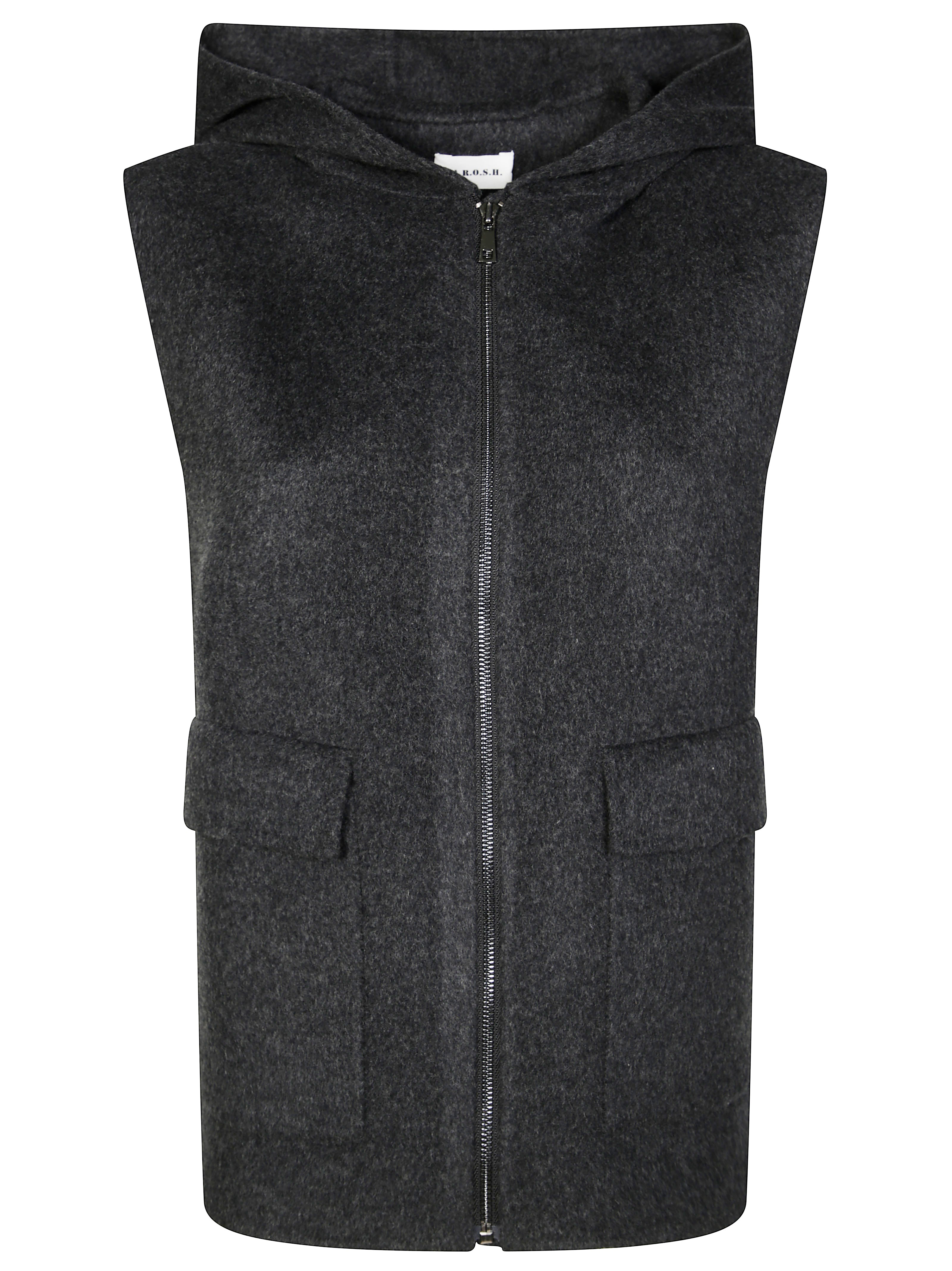 PAROSH Men's Wool Gilet with Tasconi