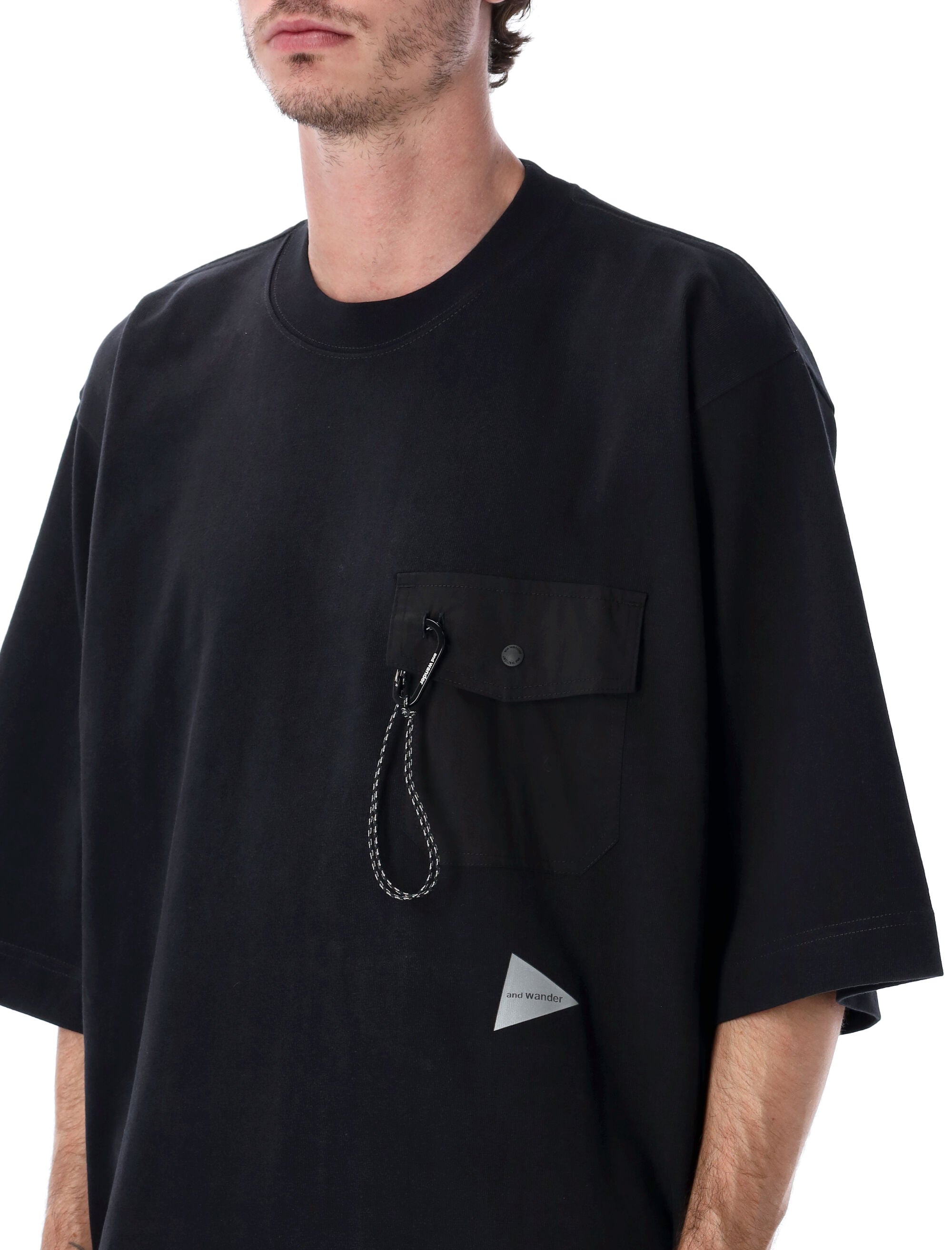 AND WANDER Heavy Cotton Pocket T-Shirt - Oversized Fit