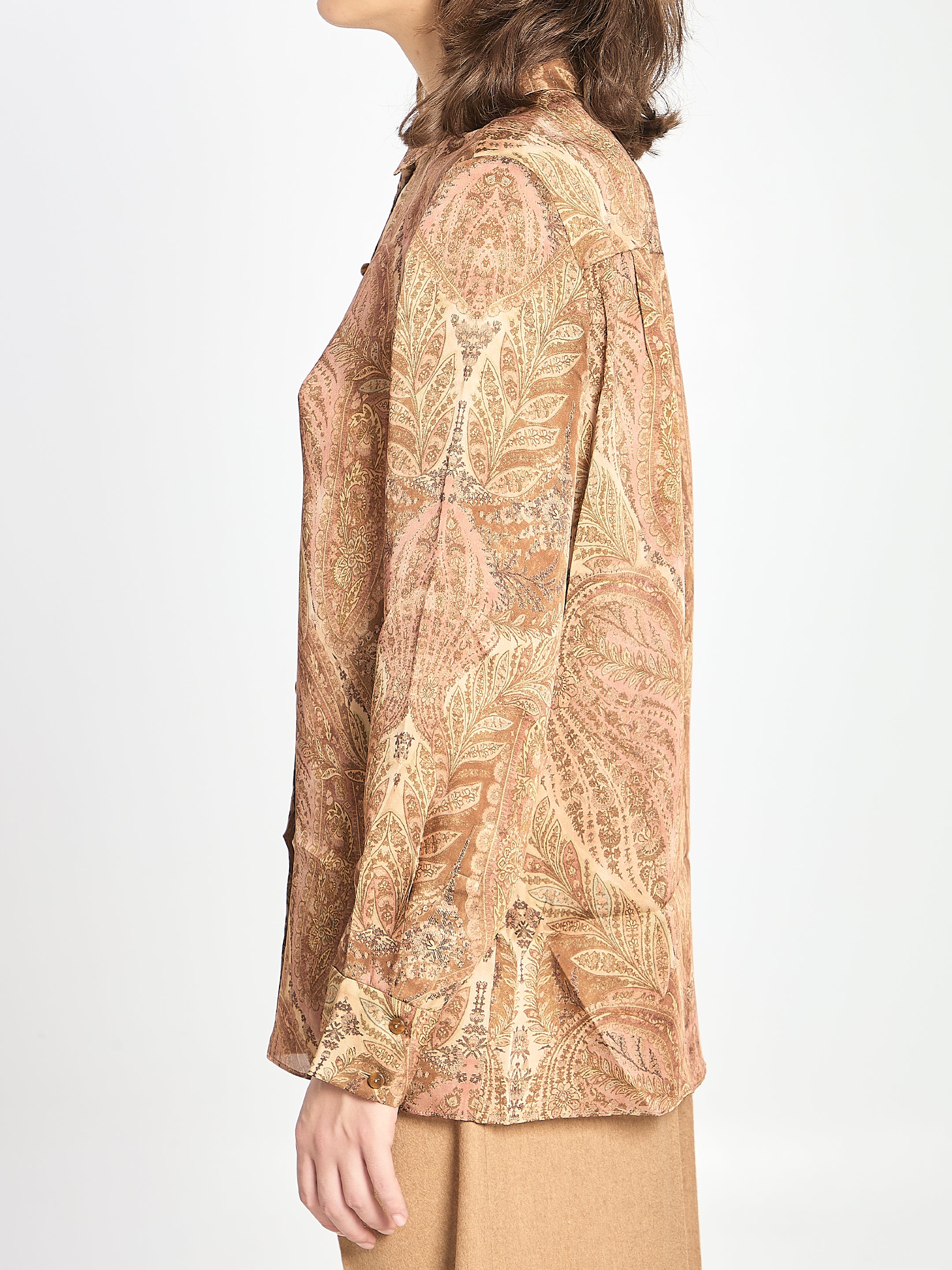 ZIMMERMANN Hypnotic Printed Silk Shirt