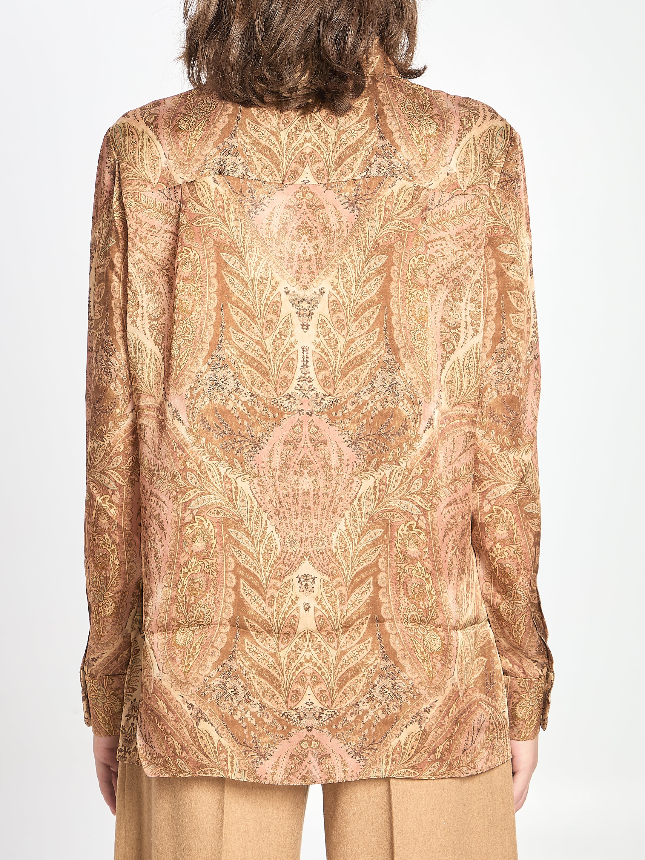 ZIMMERMANN Hypnotic Paisley Silk Shirt - Women’s Long-Sleeve Flared Fit
