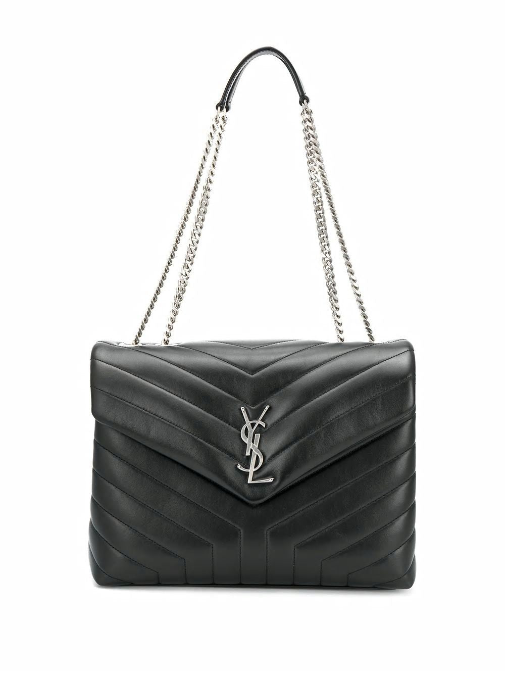 SAINT LAURENT Mini Quilted Handbag with Logo Detail