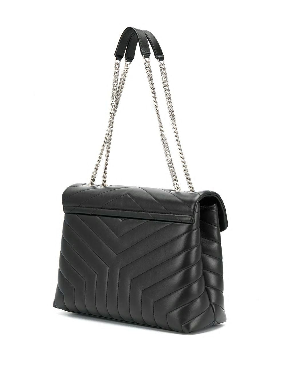 SAINT LAURENT Mini Quilted Handbag with Logo Detail