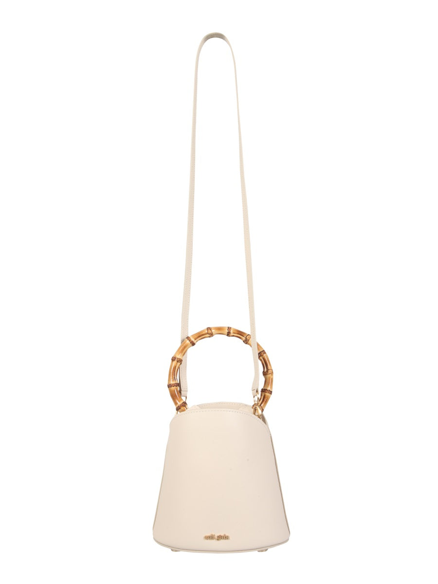 CULT GAIA Mini Shoulder Handbag with Bamboo Handle