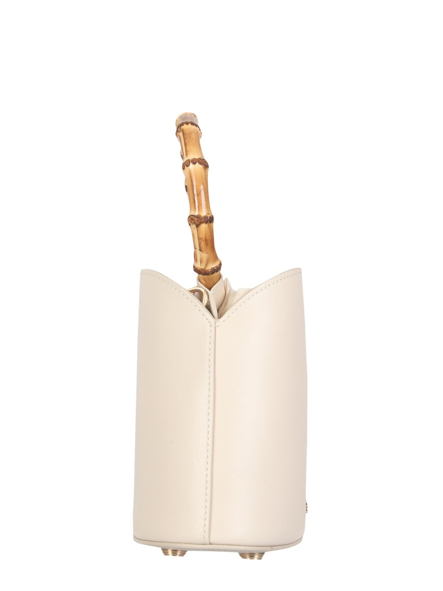 CULT GAIA Mini Shoulder Handbag with Bamboo Handle