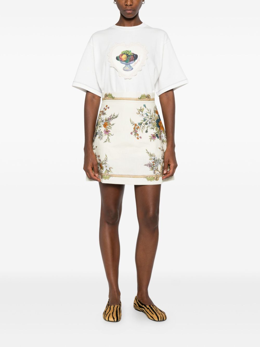 ALEMAIS Women’s Fitted Mini Skirt