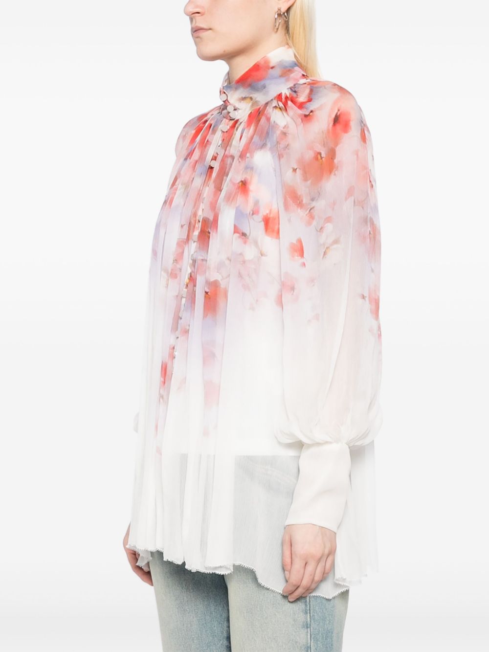 ZIMMERMANN Crush Smock Blouse - Women’s Design for SS25