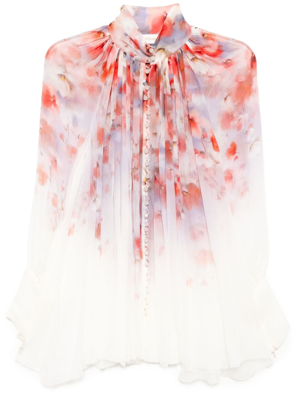 ZIMMERMANN Crush Smock Blouse - Women’s Design for SS25