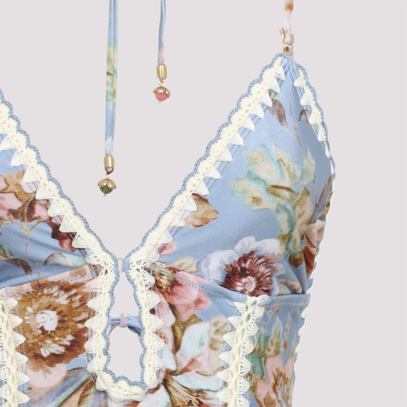 ZIMMERMANN Awaken Crochet Keyhole One-Piece Swimwear