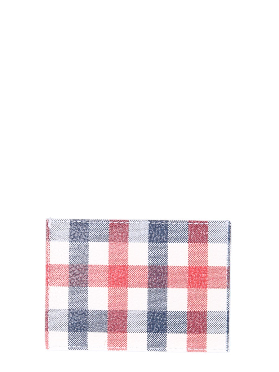 THOM BROWNE Iconic Striped Grosgrain Mini Card Holder