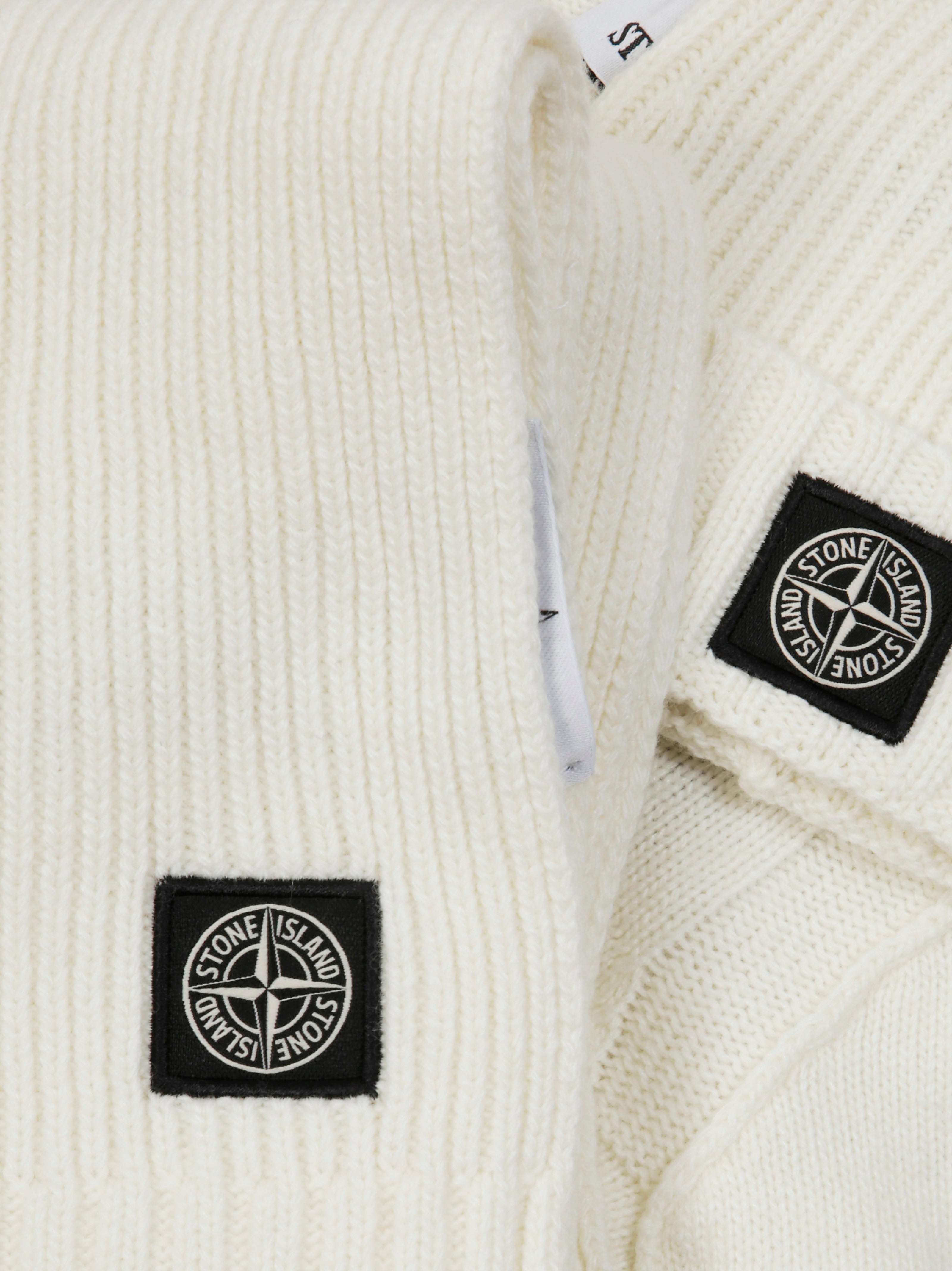 STONE ISLAND Mini Baby Cardigan Set with Blanket and Hat