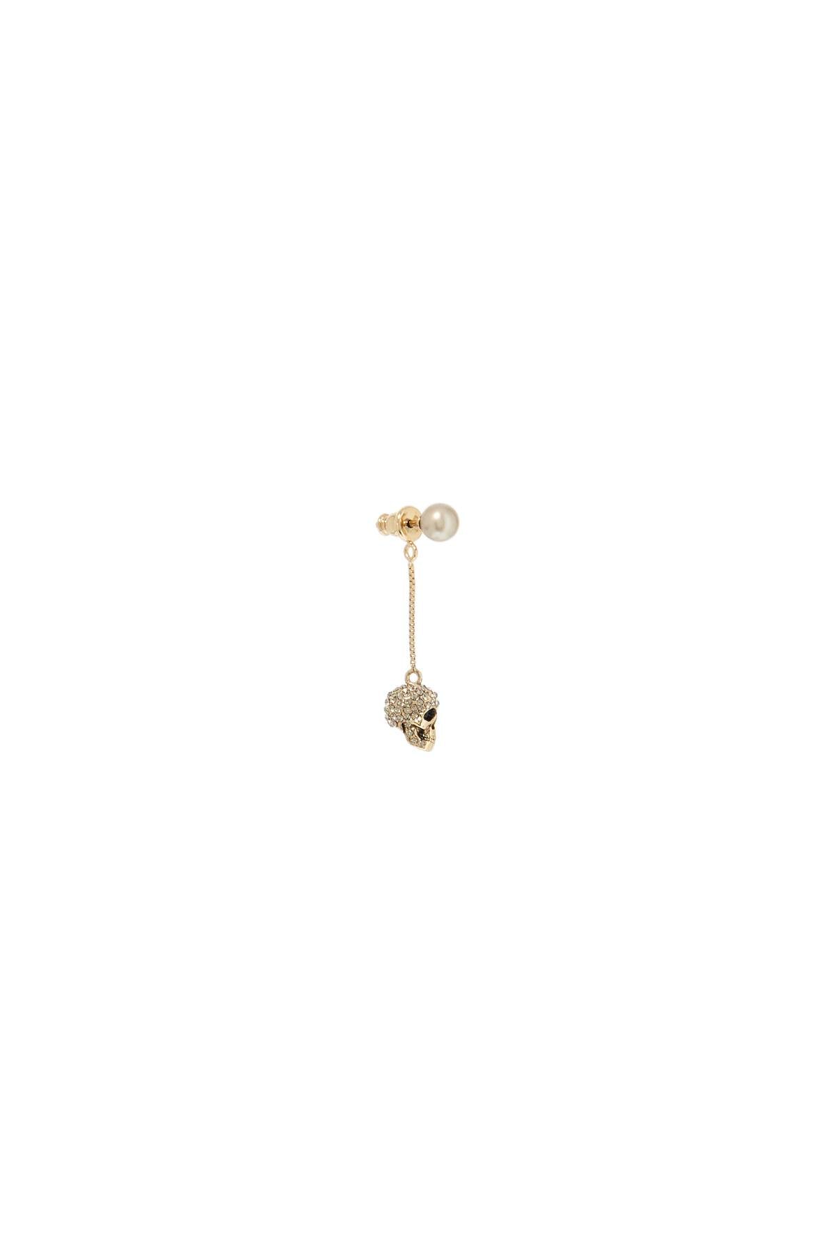 ALEXANDER MCQUEEN Pave Skull Chain Earrings