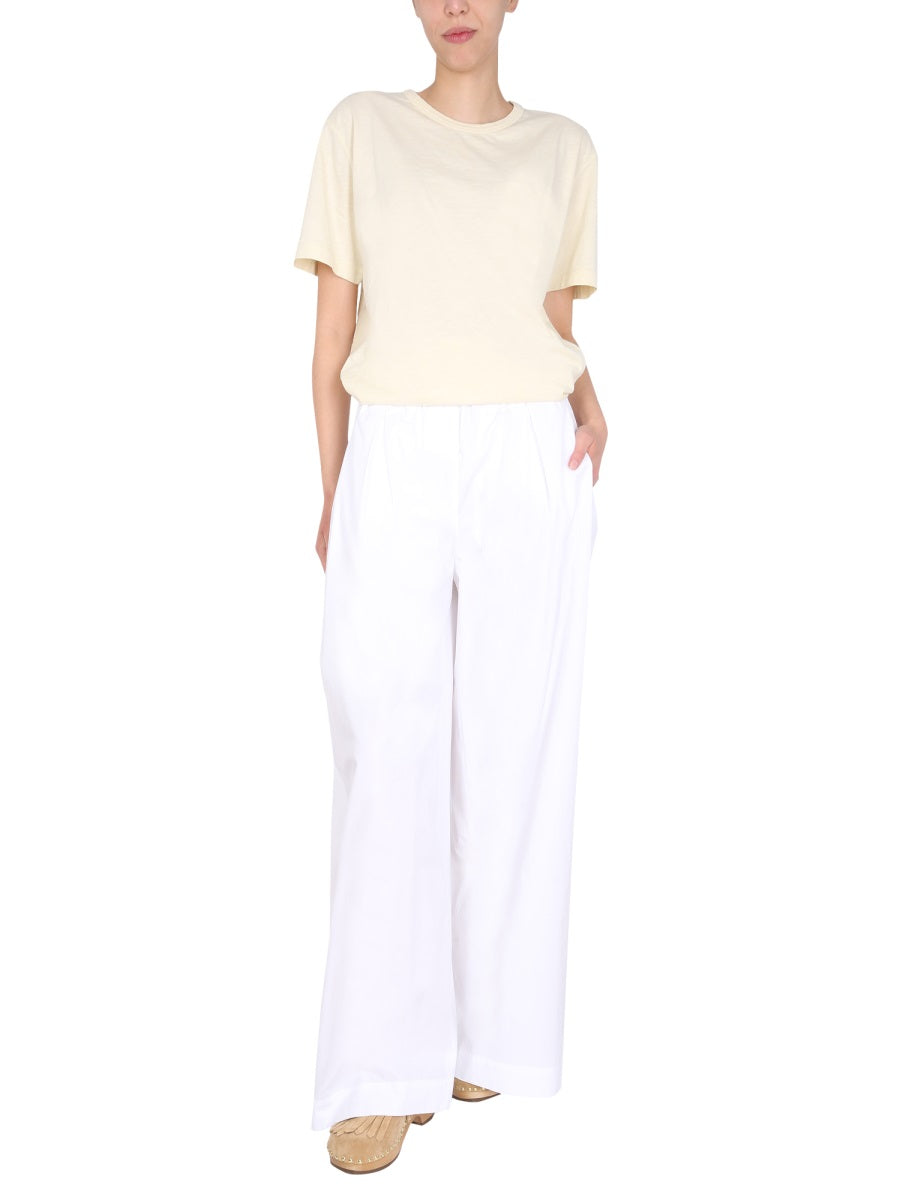 ASPESI Wide Leg Trousers with Elastic Waist for Women