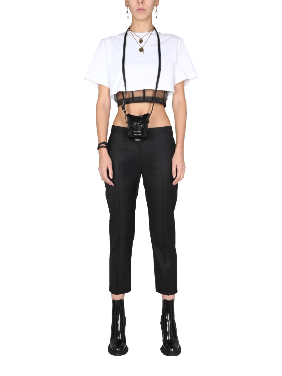 ALEXANDER MCQUEEN Cropped Straight Trousers