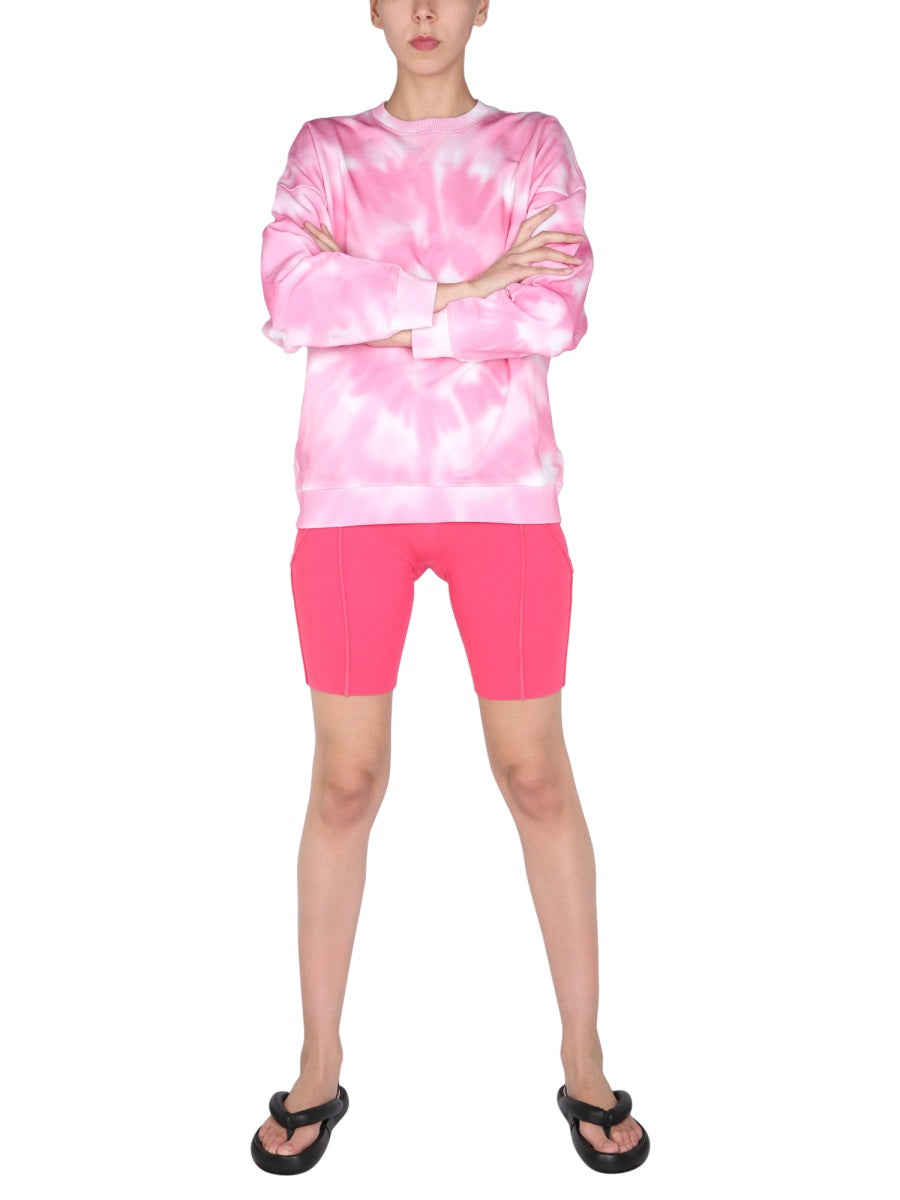 RED VALENTINO Tie-Dye Pattern Sweatshirt with Slide Shoulders
