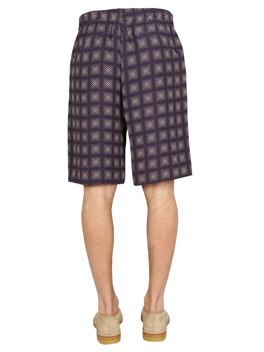 NEEDLES Check Print Bermuda Shorts