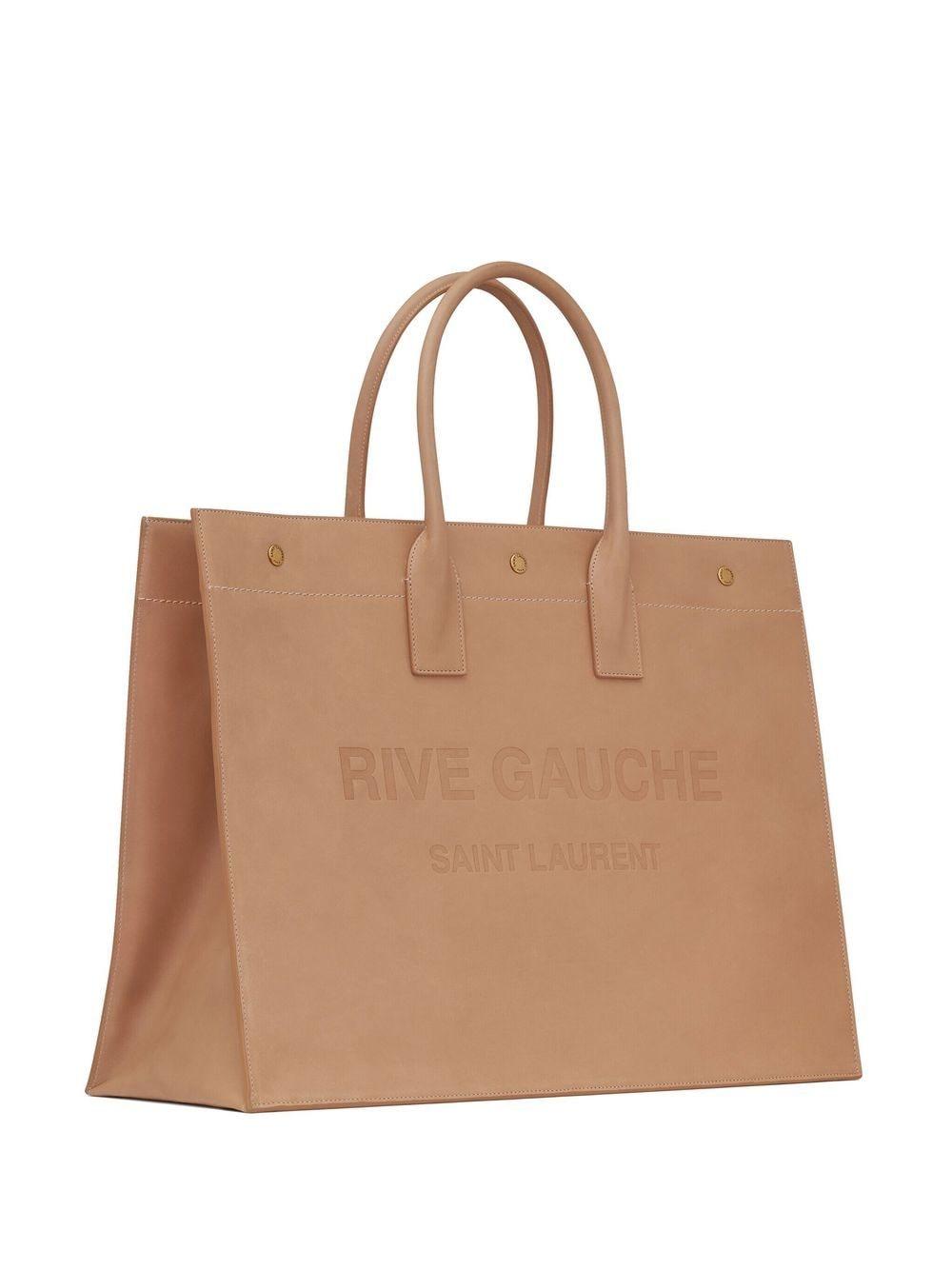 SAINT LAURENT Rive Gauche Print Mini Tote Handbag