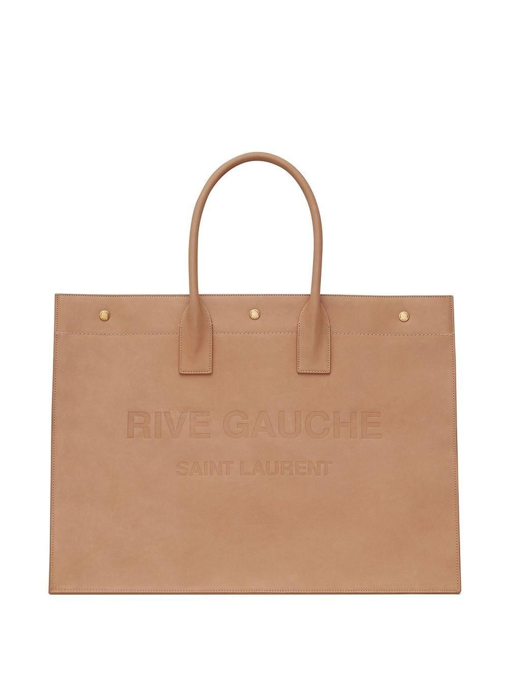 SAINT LAURENT Rive Gauche Print Mini Tote Handbag