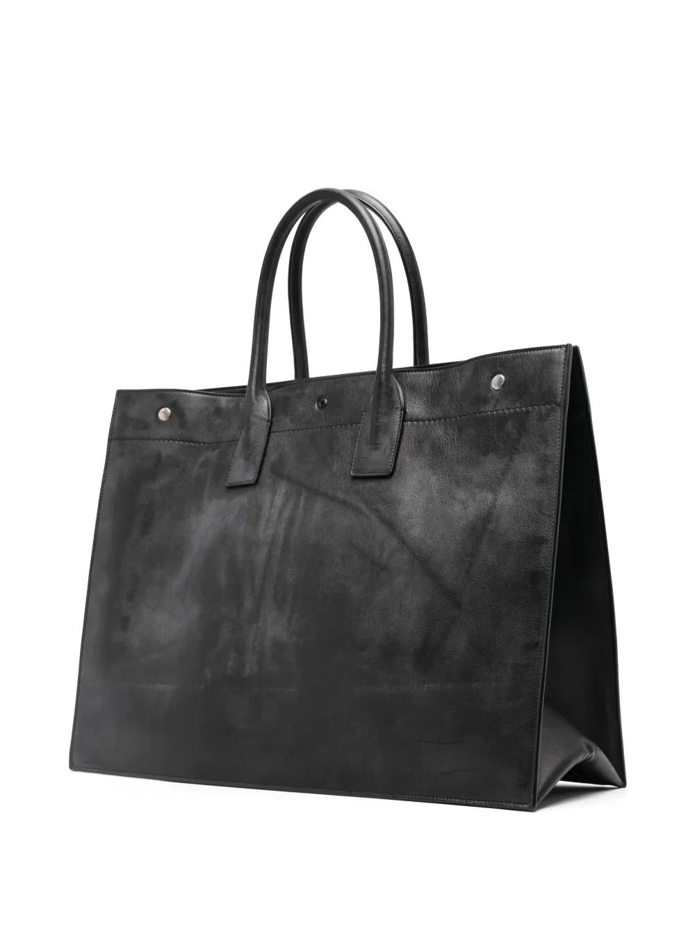 SAINT LAURENT Oversized Rive Gauche Tote Handbag