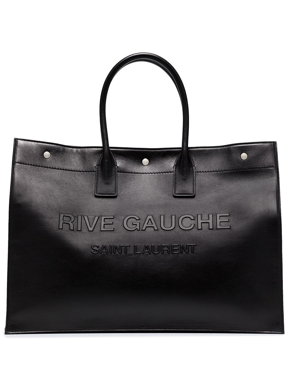 SAINT LAURENT Rive Gauche Print Tote Handbag