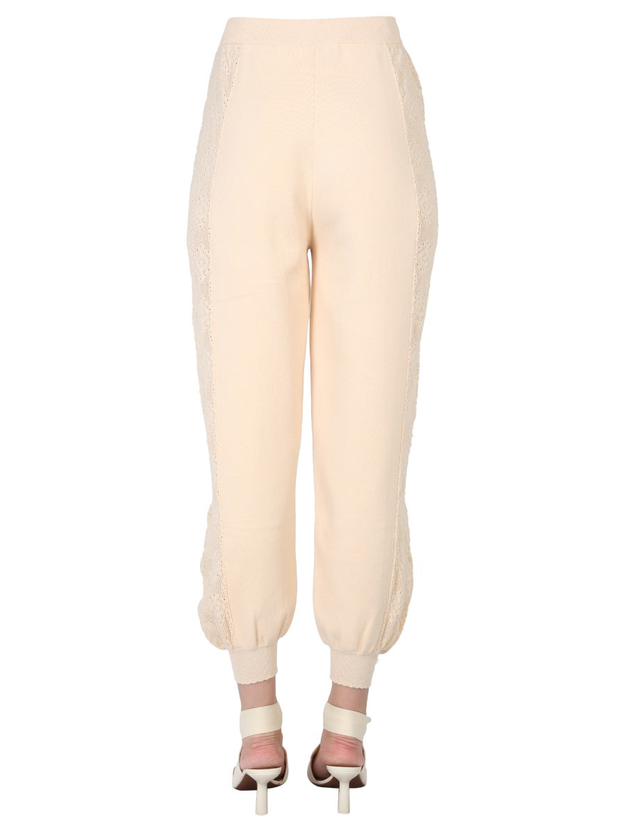 BOUTIQUE MOSCHINO Fashion Jogging Pants with Elastic Drawstring Waistband